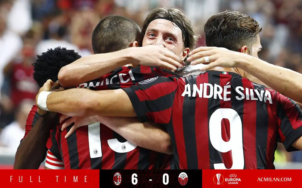AC Milan 6-0 Shkendija