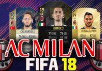 FIFA 18: Overall ratings of all Milan players