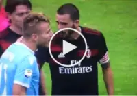 [VIDEO] Immobile-Bonucci, tension after Lazio vs Milan