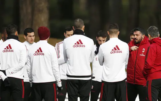 Gattuso & Milan players