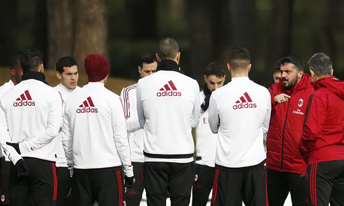 Gattuso & Milan players