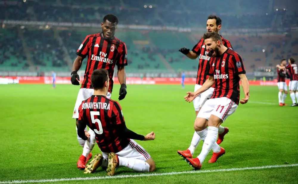 AC Milan vs Bologna, Kessie, Bonaventura Borini, Kalinic