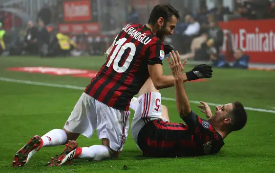 Hakan Calhanoglu & Giacomo Bonaventura