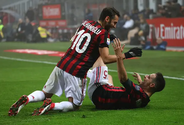 Hakan Calhanoglu & Giacomo Bonaventura