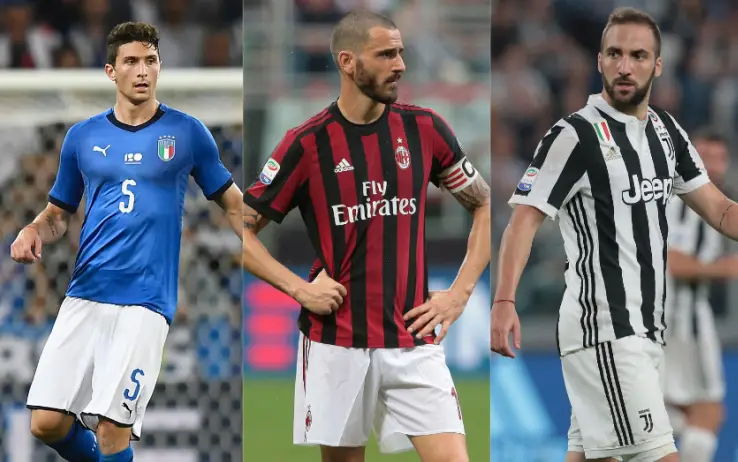 Caldara, Bonucci, Higuain