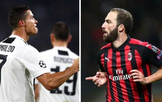 Ronaldo-Higuain (Milan-Juventus)