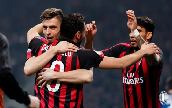 Piatek, Paqueta, Calhanoglu (AC Milan-Empoli)