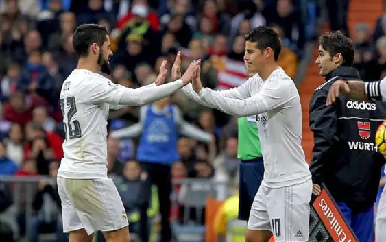 James Rodriguez and Isco