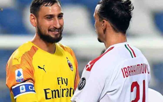 Donnarumma and Ibrahimovic