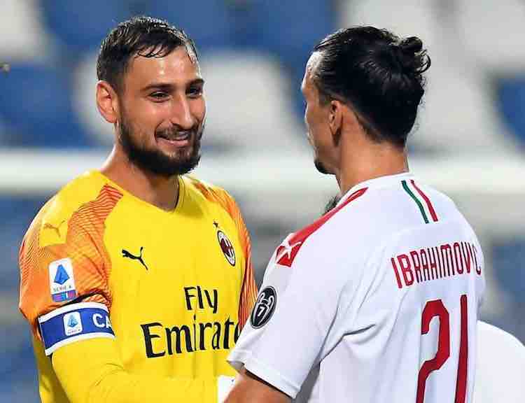 Donnarumma and Ibrahimovic