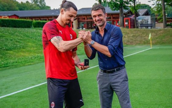 Zlatan Ibrahimovic and Paolo Maldini