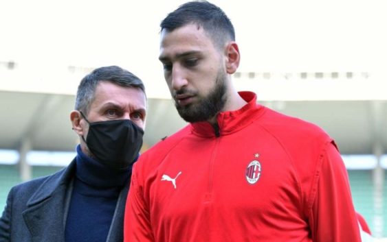 Gigio Donnarumma and Paolo Maldini