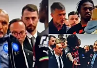 Spalletti and Maldini clash at half time of Napoli-Milan